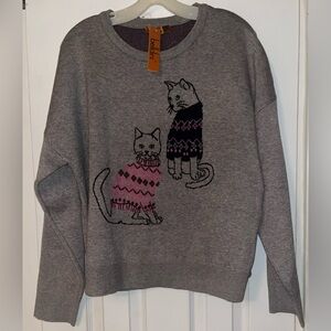 NWT, Belldini Cat Lover’s Sweater, Size Medium